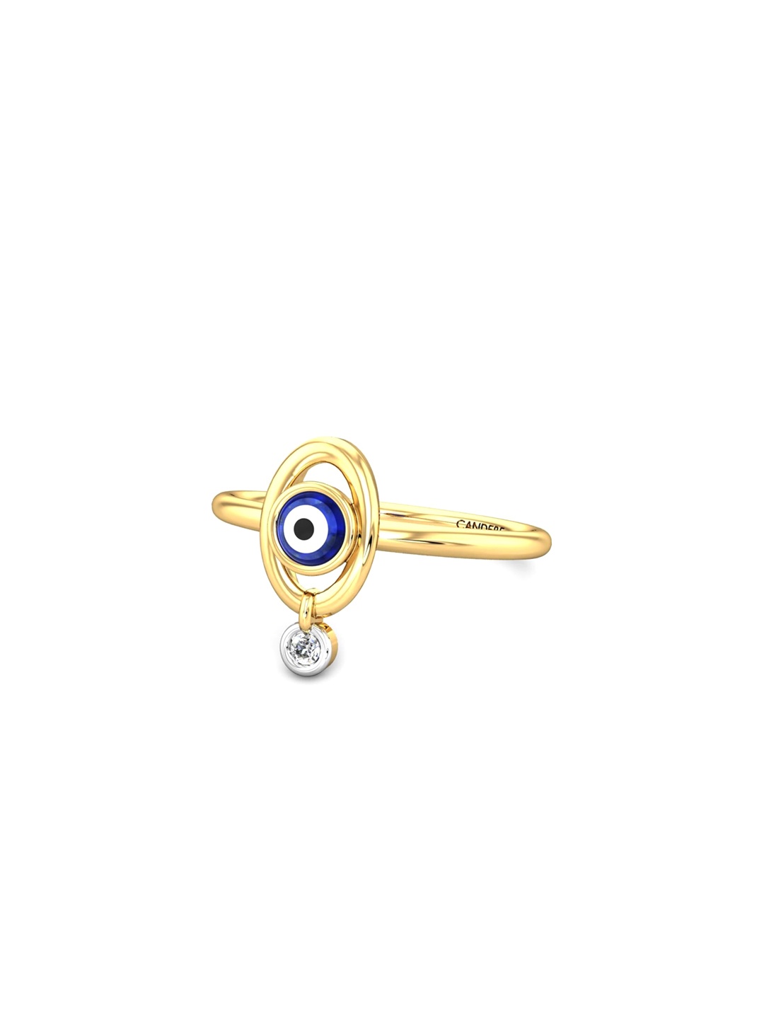 

CANDERE A KALYAN JEWELLERS COMPANY 14KT Gold Diamond-Studded Finger Ring-1.68gm
