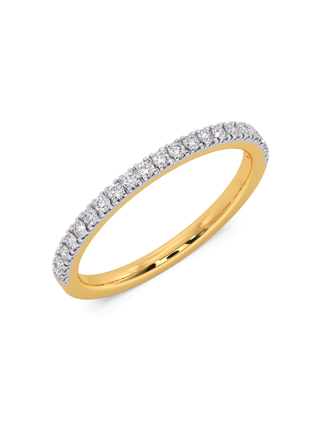 

CANDERE A KALYAN JEWELLERS COMPANY BIS Hallmark 18KT Gold Diamond Finger Ring-1.63gm