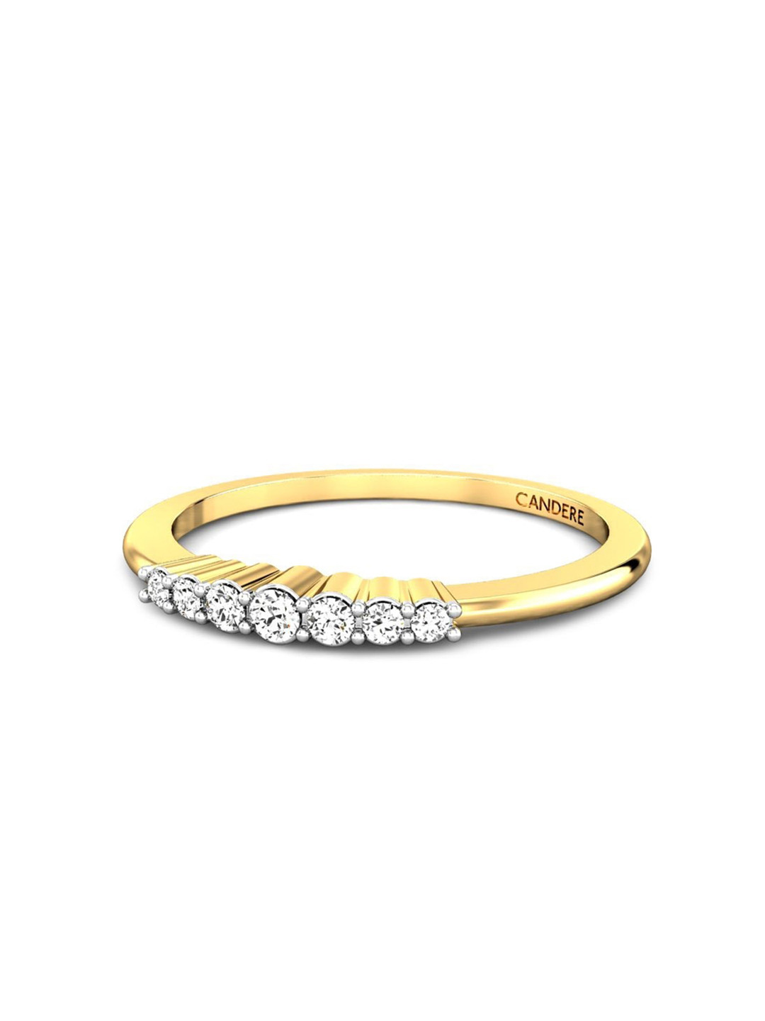 

CANDERE A KALYAN JEWELLERS COMPANY BIS Hallmark 14k Gold Diamond Ring-1.4gm