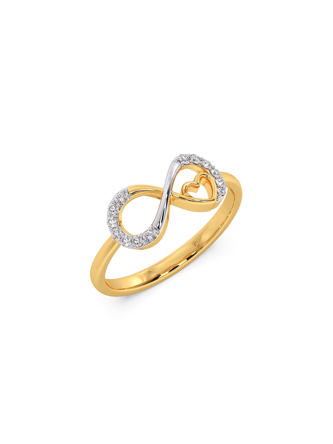 

CANDERE A KALYAN JEWELLERS COMPANY 18KT Gold Diamond-Studded Finger Ring-2.24gm