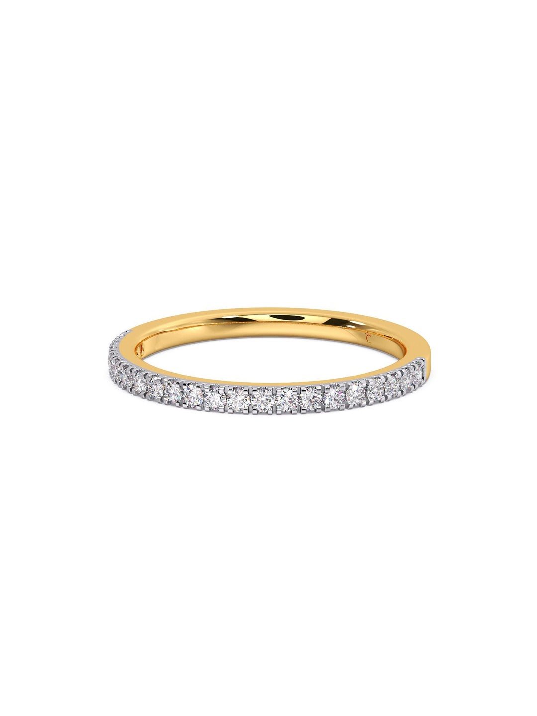 

CANDERE A KALYAN JEWELLERS COMPANY BIS Hallmark 18KT Gold Diamond Finger Ring-1.6gm