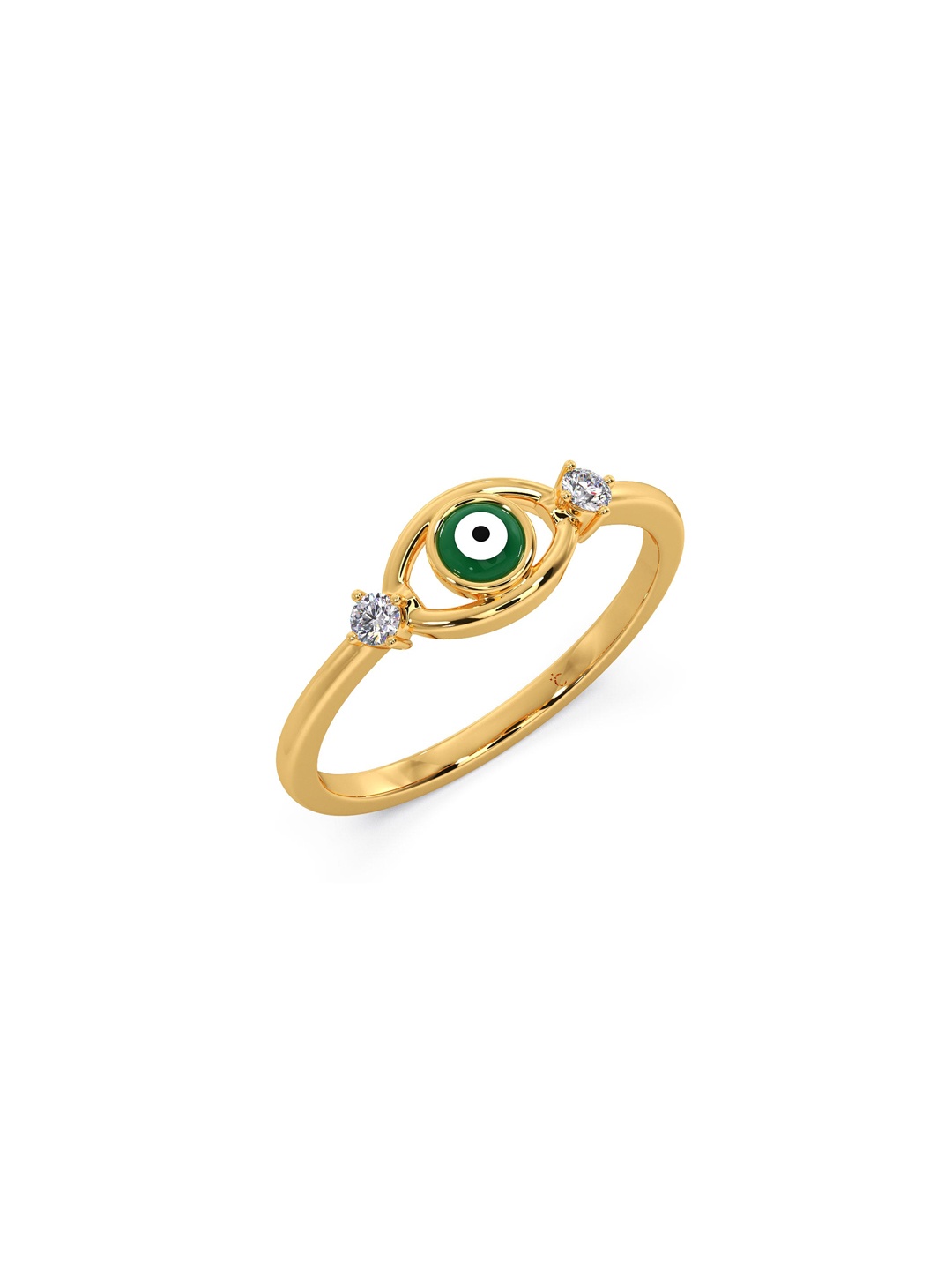 

CANDERE A KALYAN JEWELLERS COMPANY 18KT (750) BIS Hallmark Gold Diamond Ring-2.02 gm