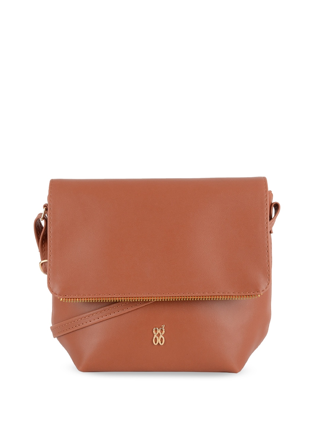 

Baggit Structured Sling Bag, Tan