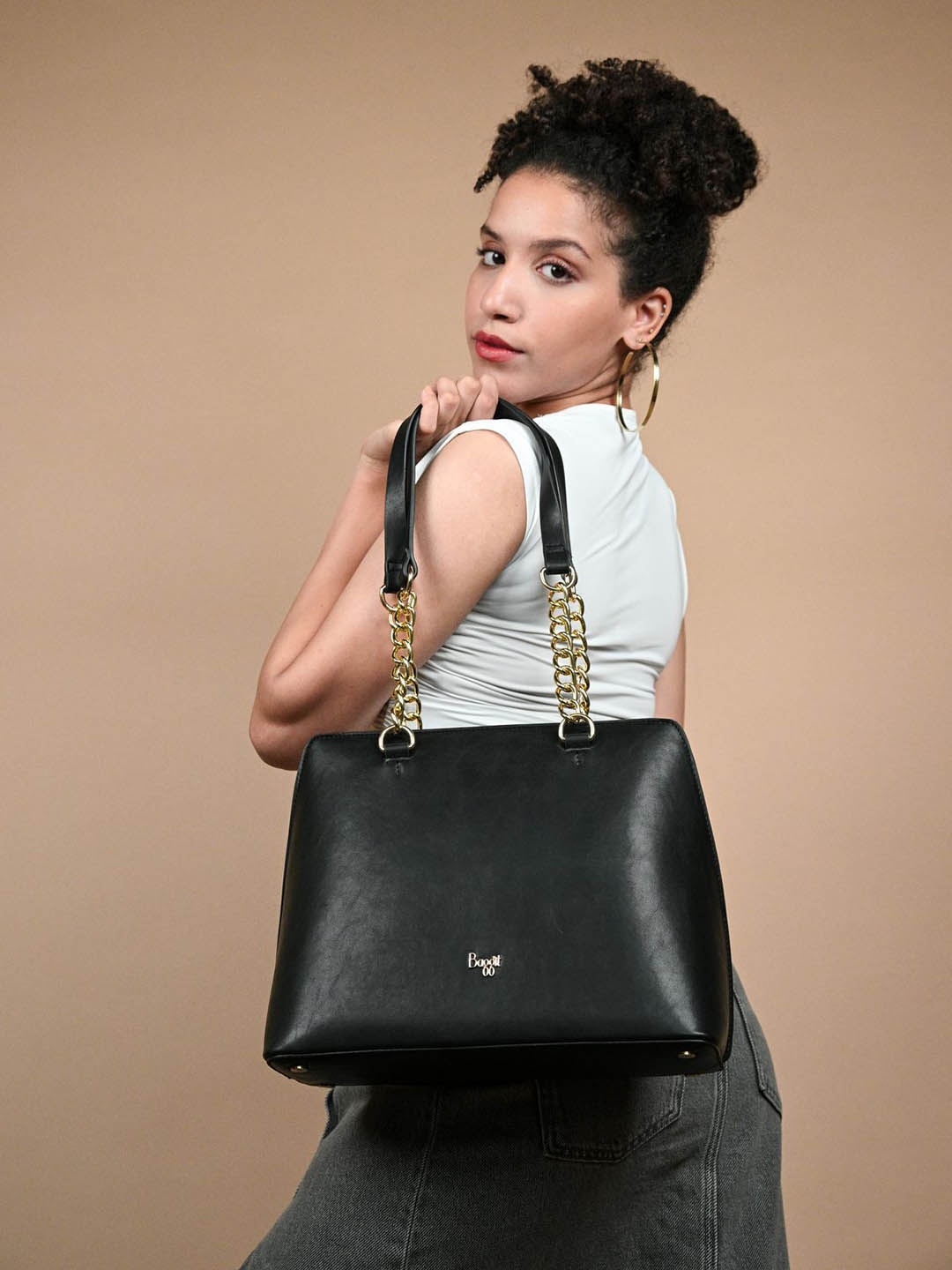

Baggit Oversized Swagger Shoulder Bag, Black