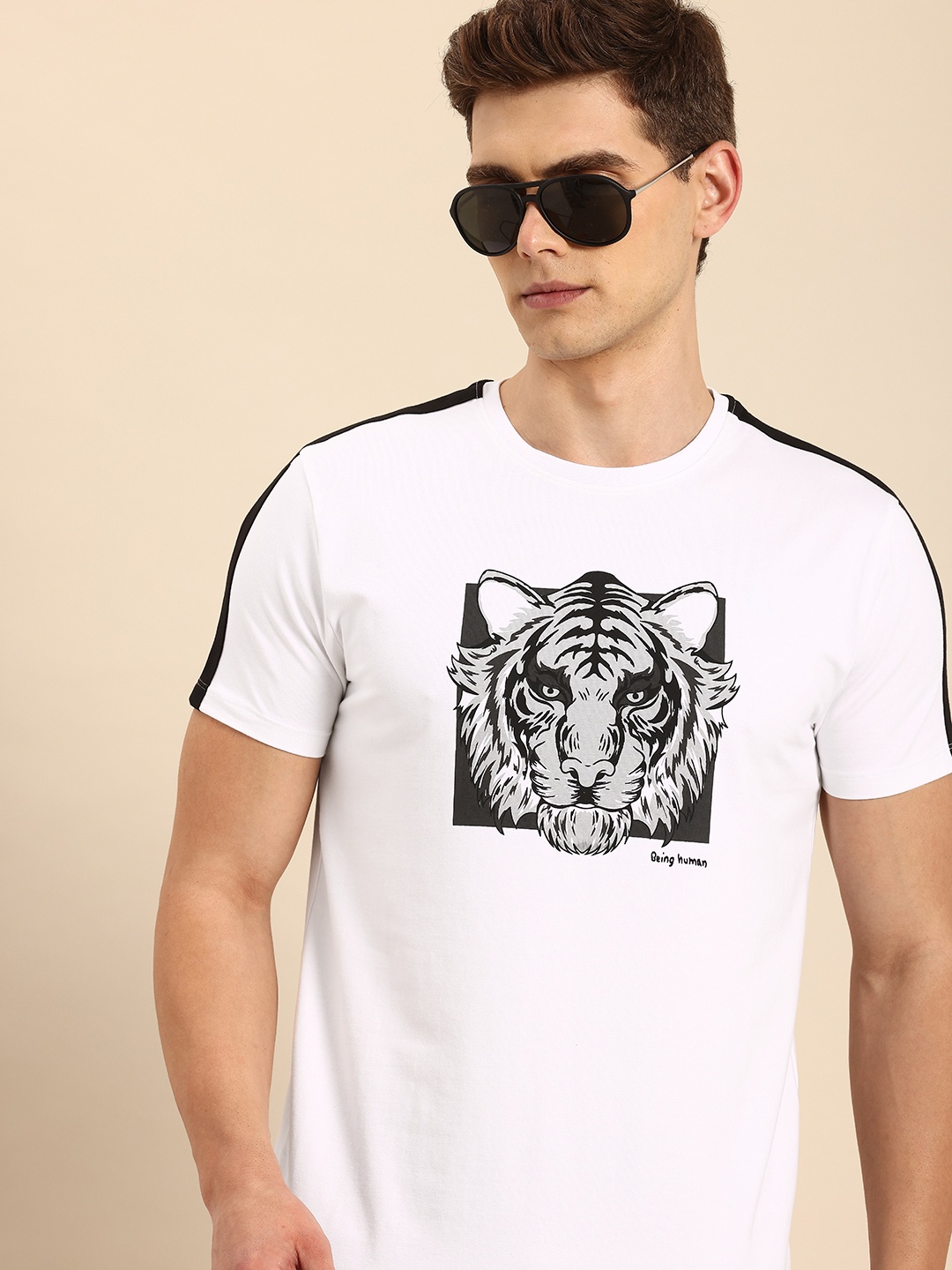 

Being Human Graphic Printed T-shirt, White