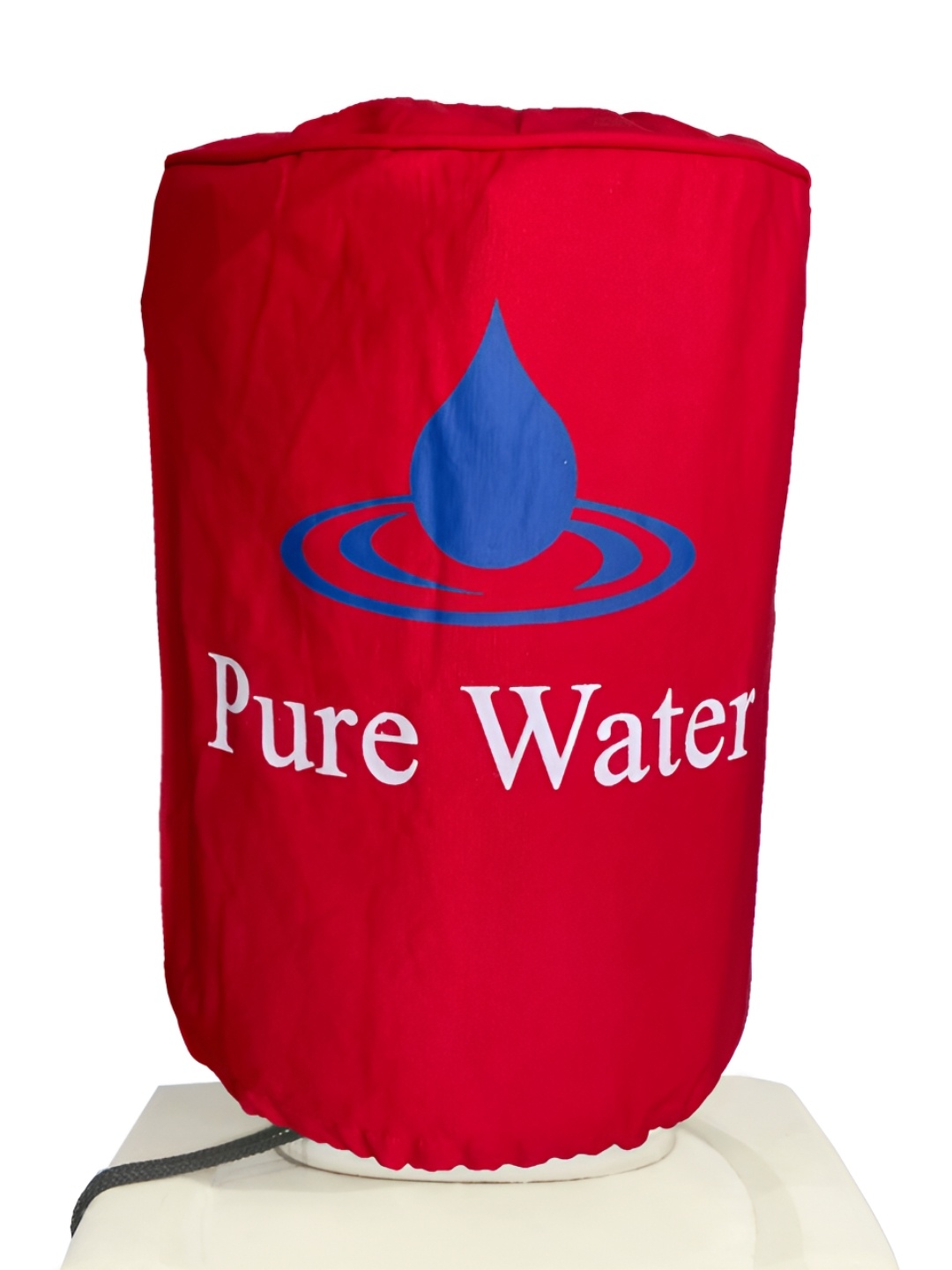 

SWAYAM Red & White Printed Water Dispenser Cover