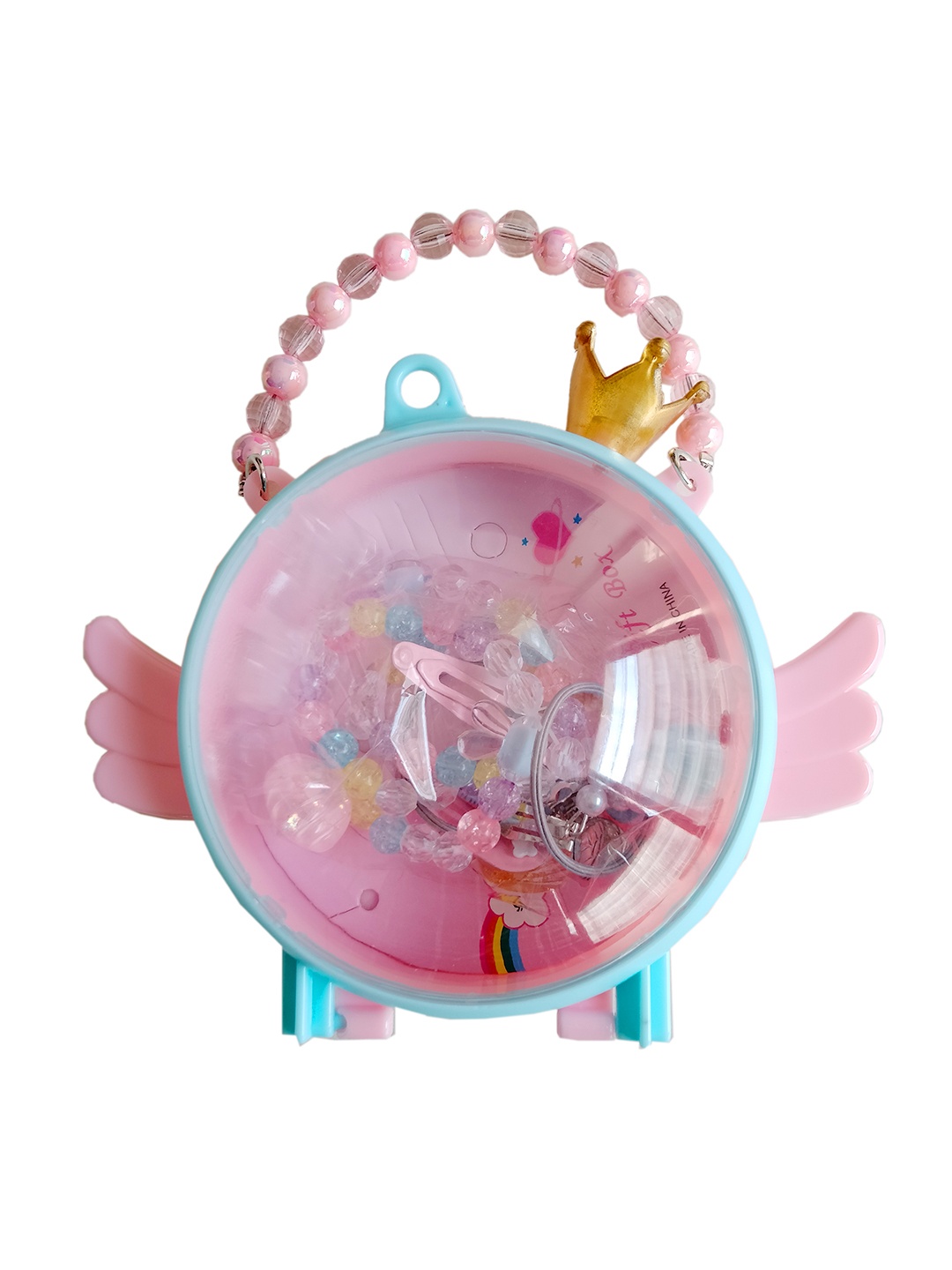 

Babymoon Unisex Kids Set of 6 Hair Accessory Set, Pink