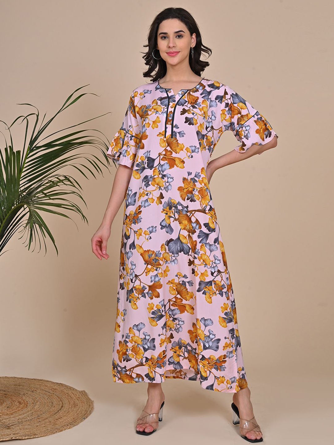 

GOLDSTROMS Floral Printed Maxi Nightdress, Pink