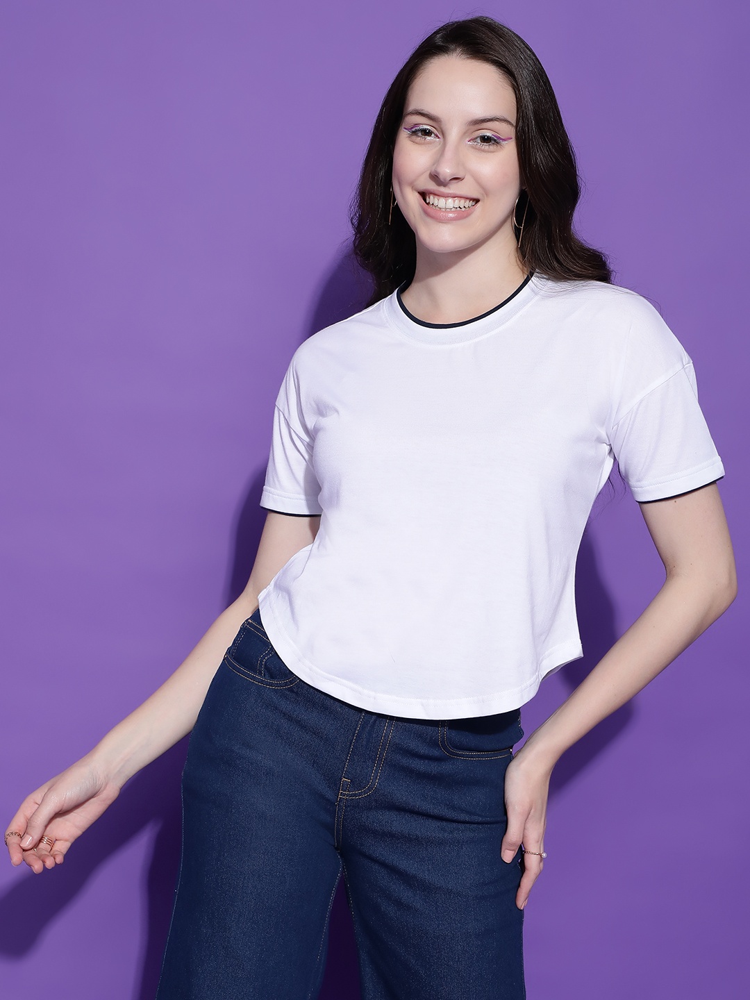 

EPPE Women Oversized Dry-Fit T-shirt, White