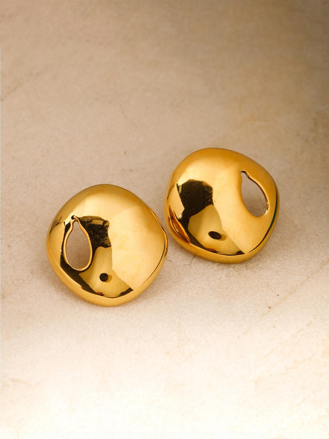 

WHITE LIES Gold-Plated Stud Earrings