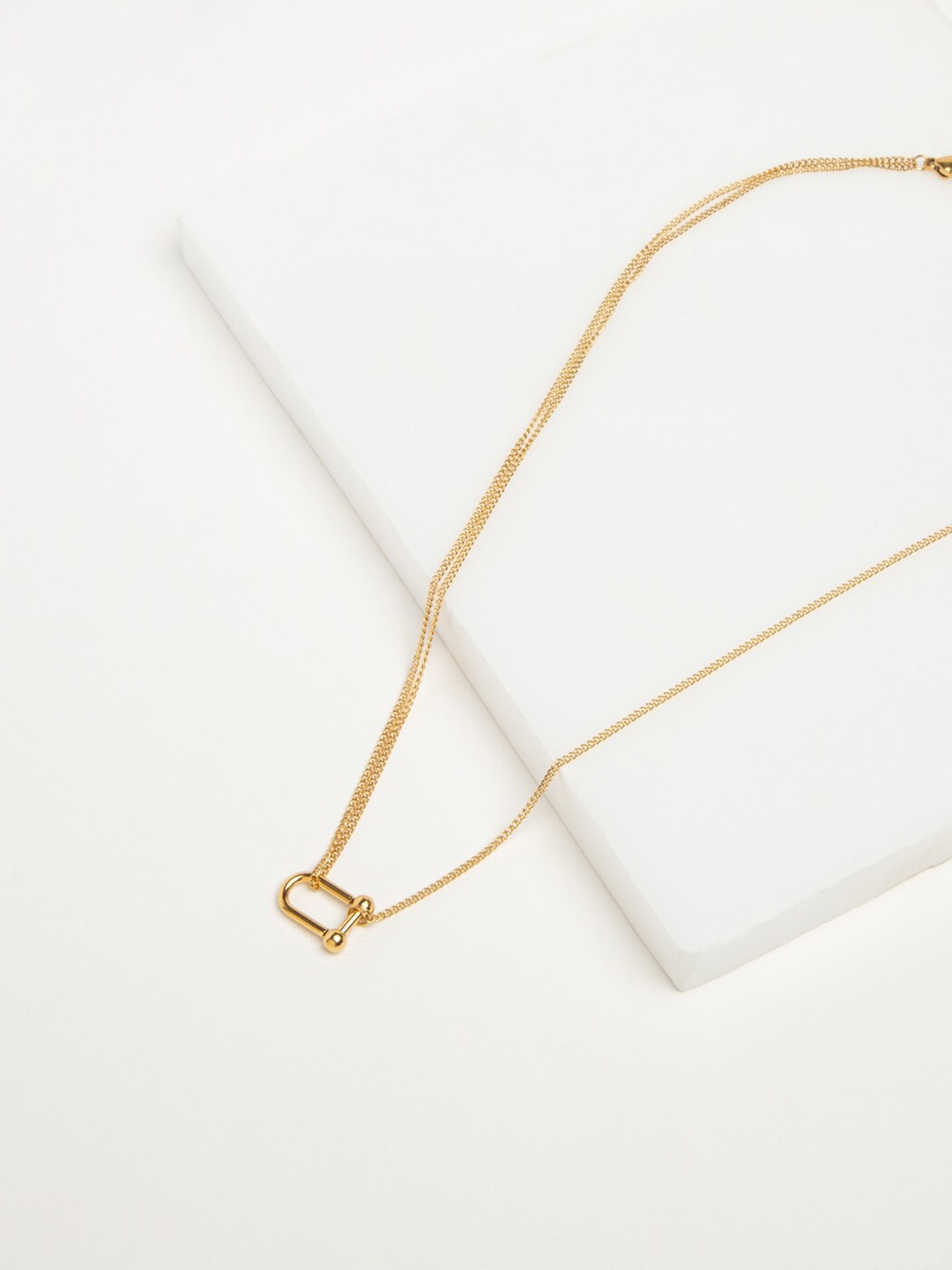 

WHITE LIES Gold-Plated Stainless Steel Chain