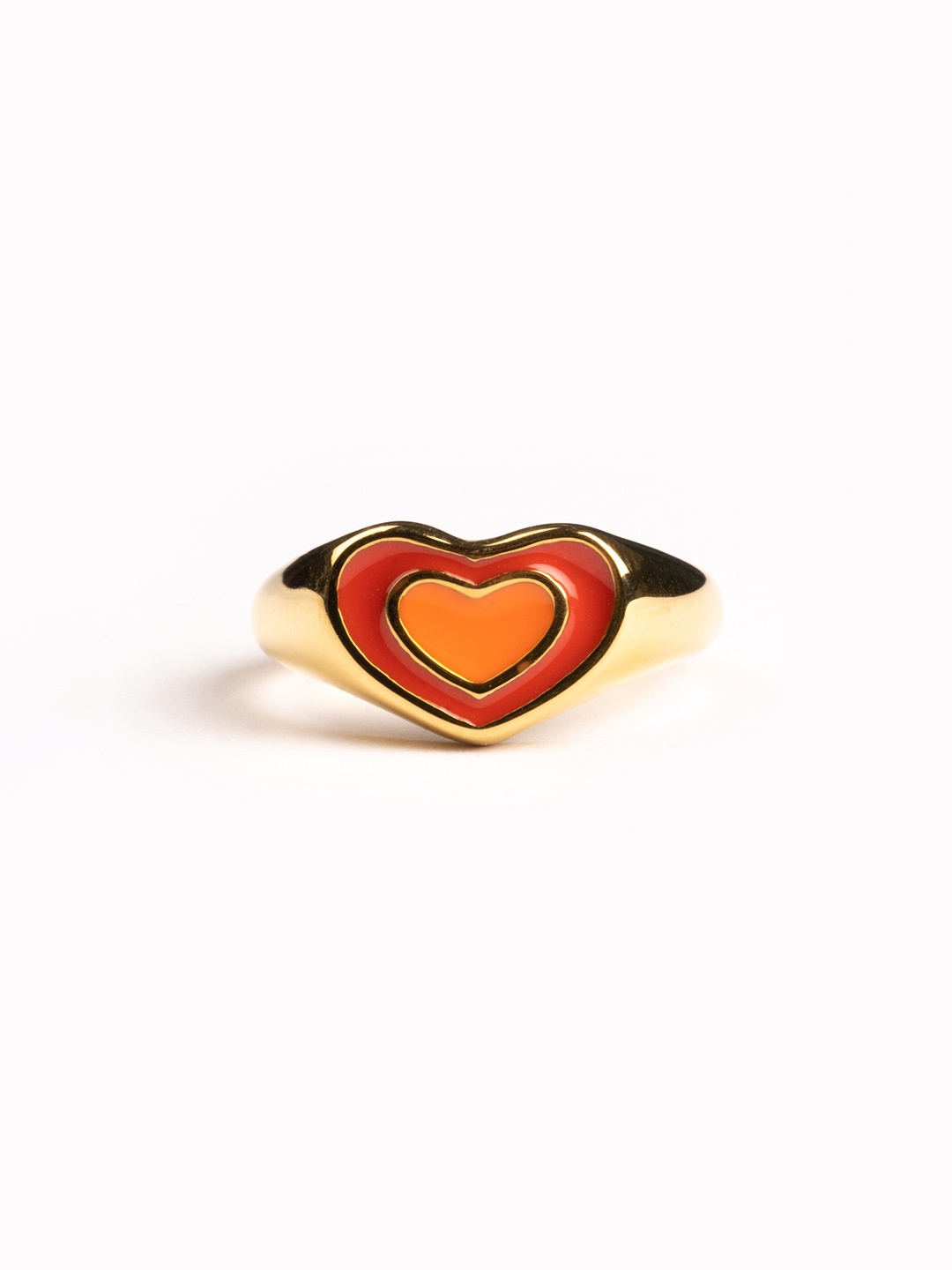 

WHITE LIES Gold-Plated Stainless Steel Finger Ring