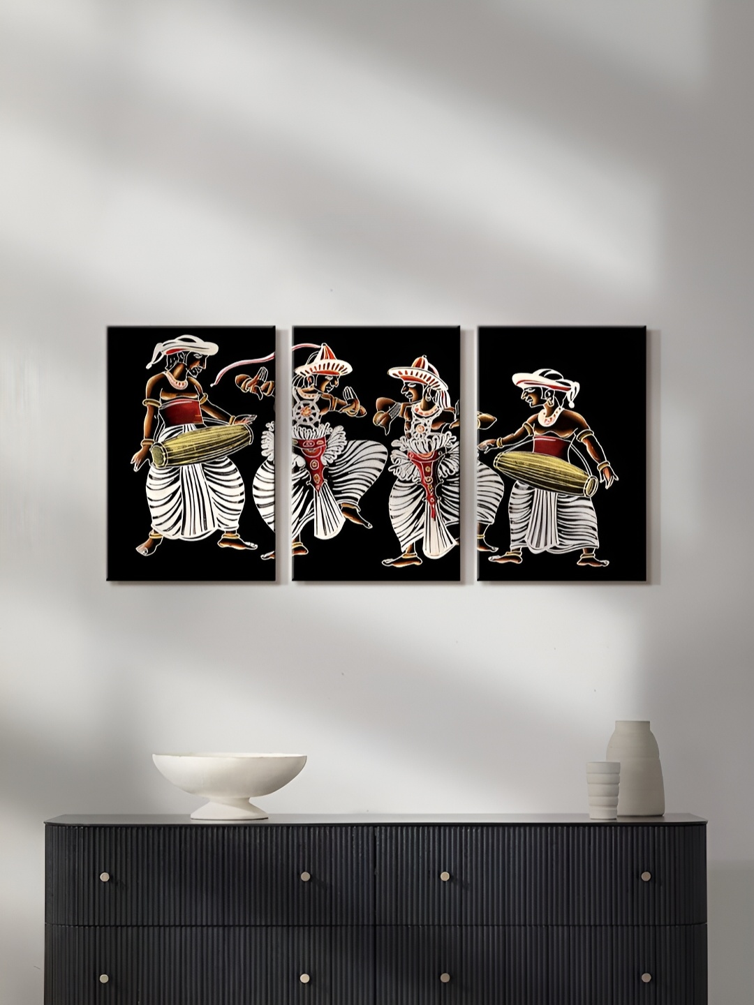 

999Store Black & White 3 Pieces Canvas Wall Art