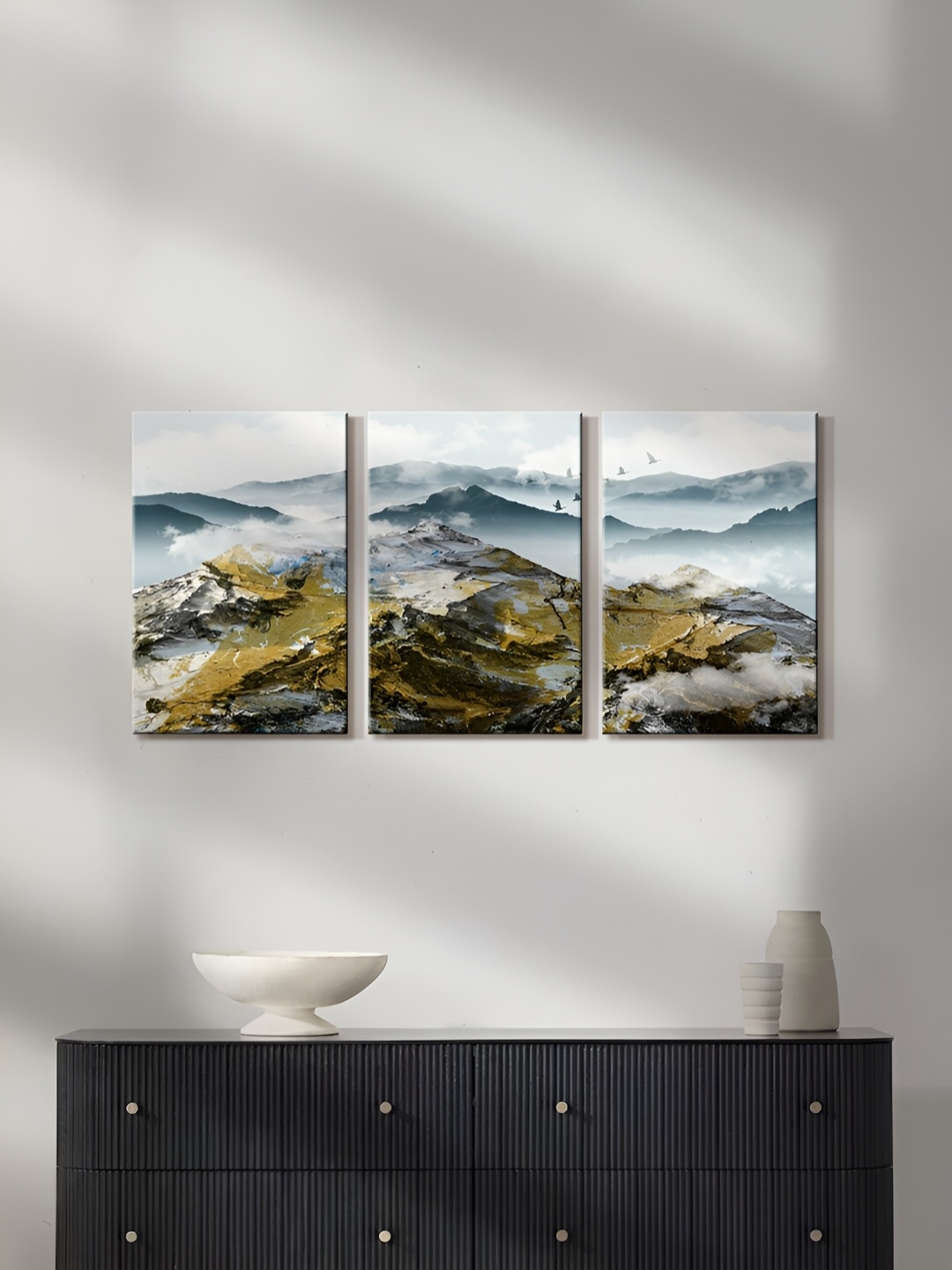 

999Store Grey 3 Piece Canvas Paintings Wall Art