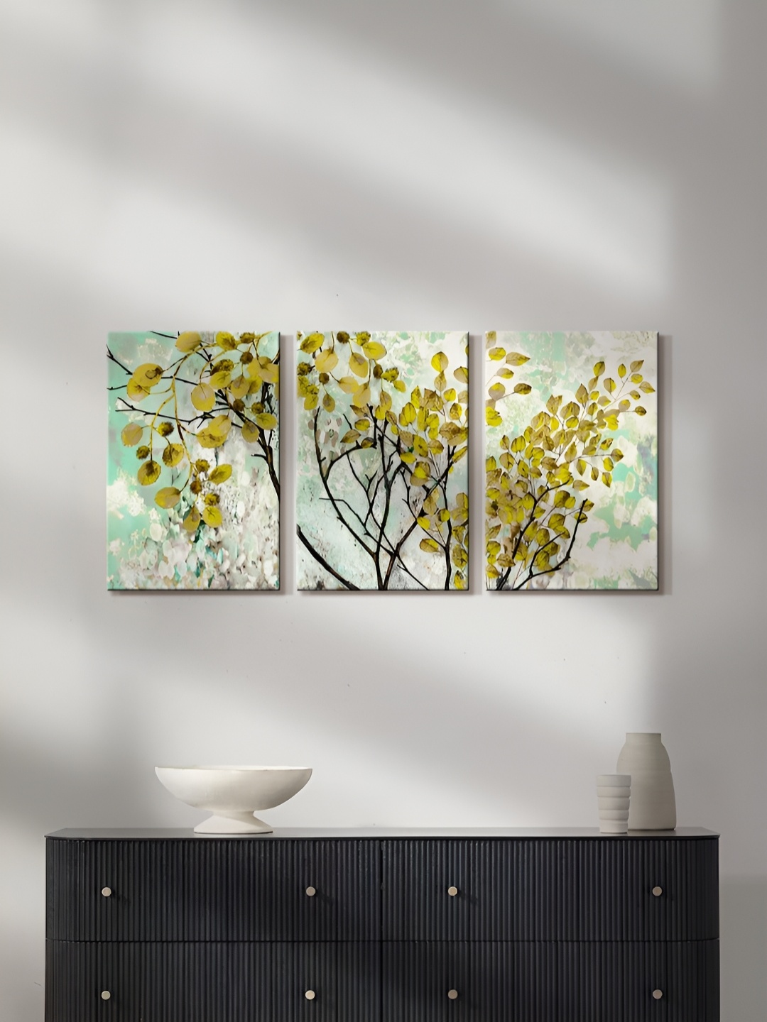 

999Store Green & Blue 3 Piece Canvas Other Painting Wall Art
