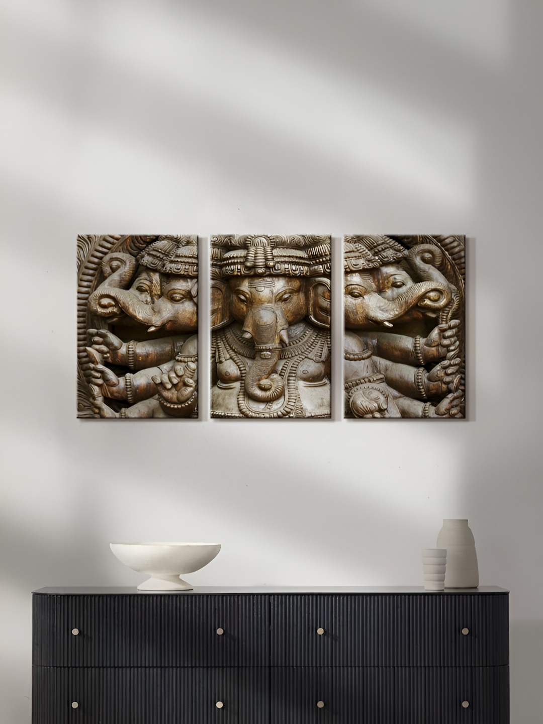 

999Store Brown 3 Pieces Canvas Other Wall Paintings