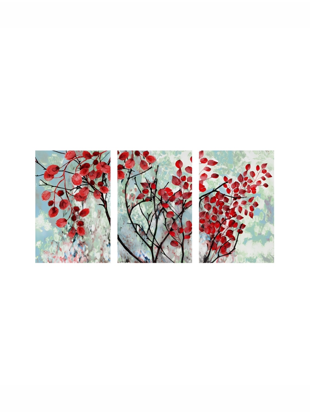 

999Store Red & Blue 3Pcs Canvas Other Wall Paintings