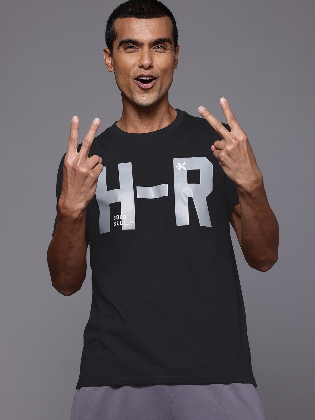 

HRX by Hrithik Roshan Men Typography Printed T-shirt, Black