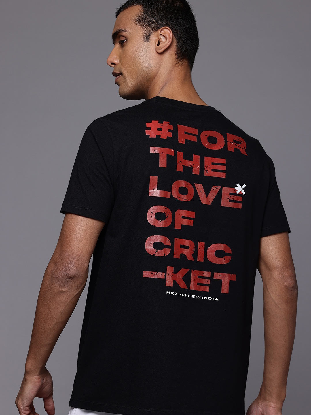 

HRX by Hrithik Roshan Men Typography Printed T-shirt, Black