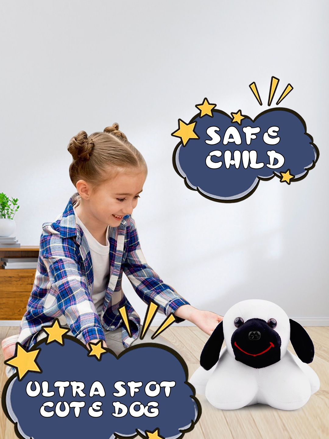 

Xivir Microfibre Filled Non-Allergic Soft Toys and Dolls, White