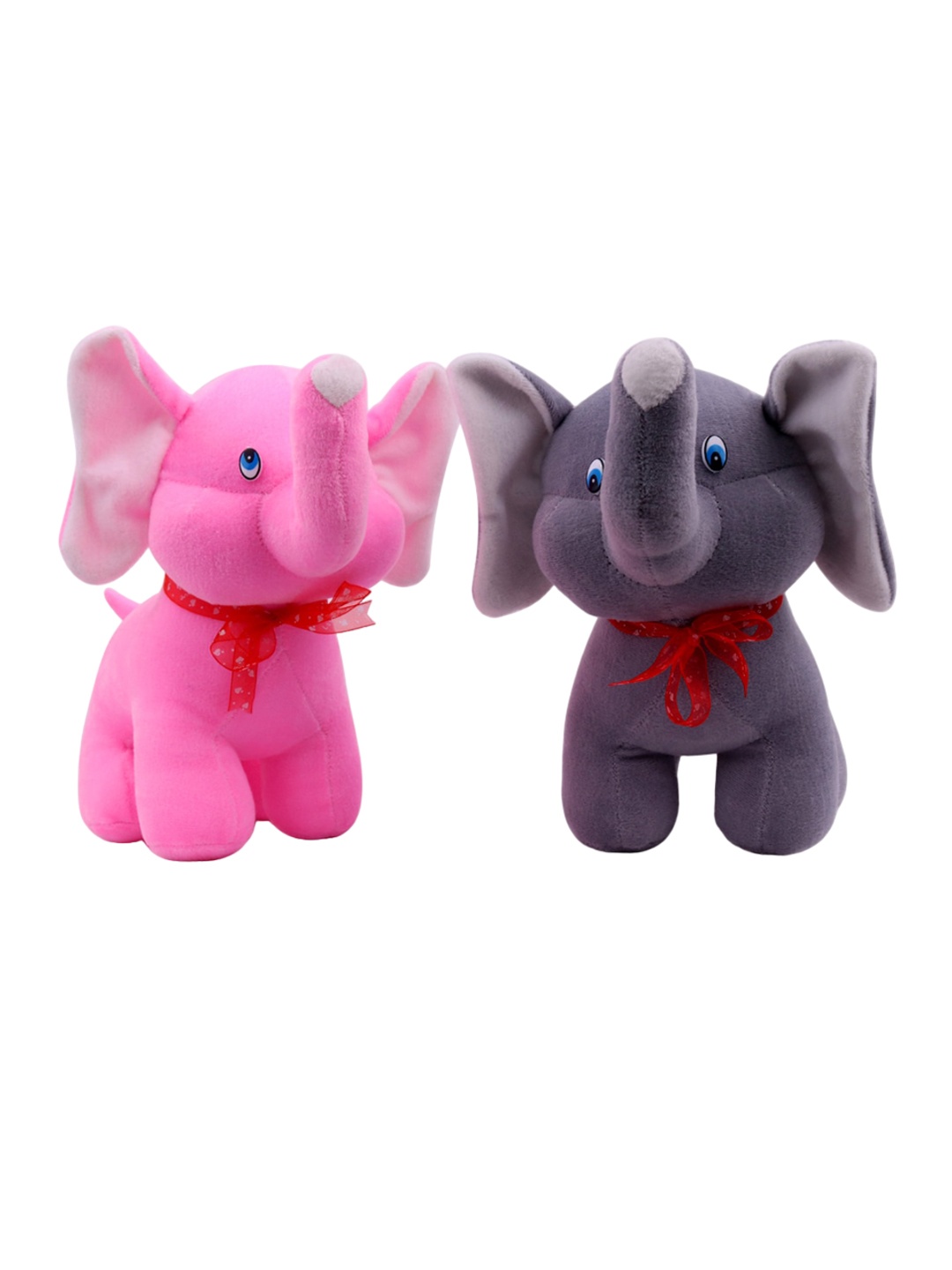 

Xivir Set of 2 Microfibre Filled Non-Allergic Soft Toys and Dolls, Pink