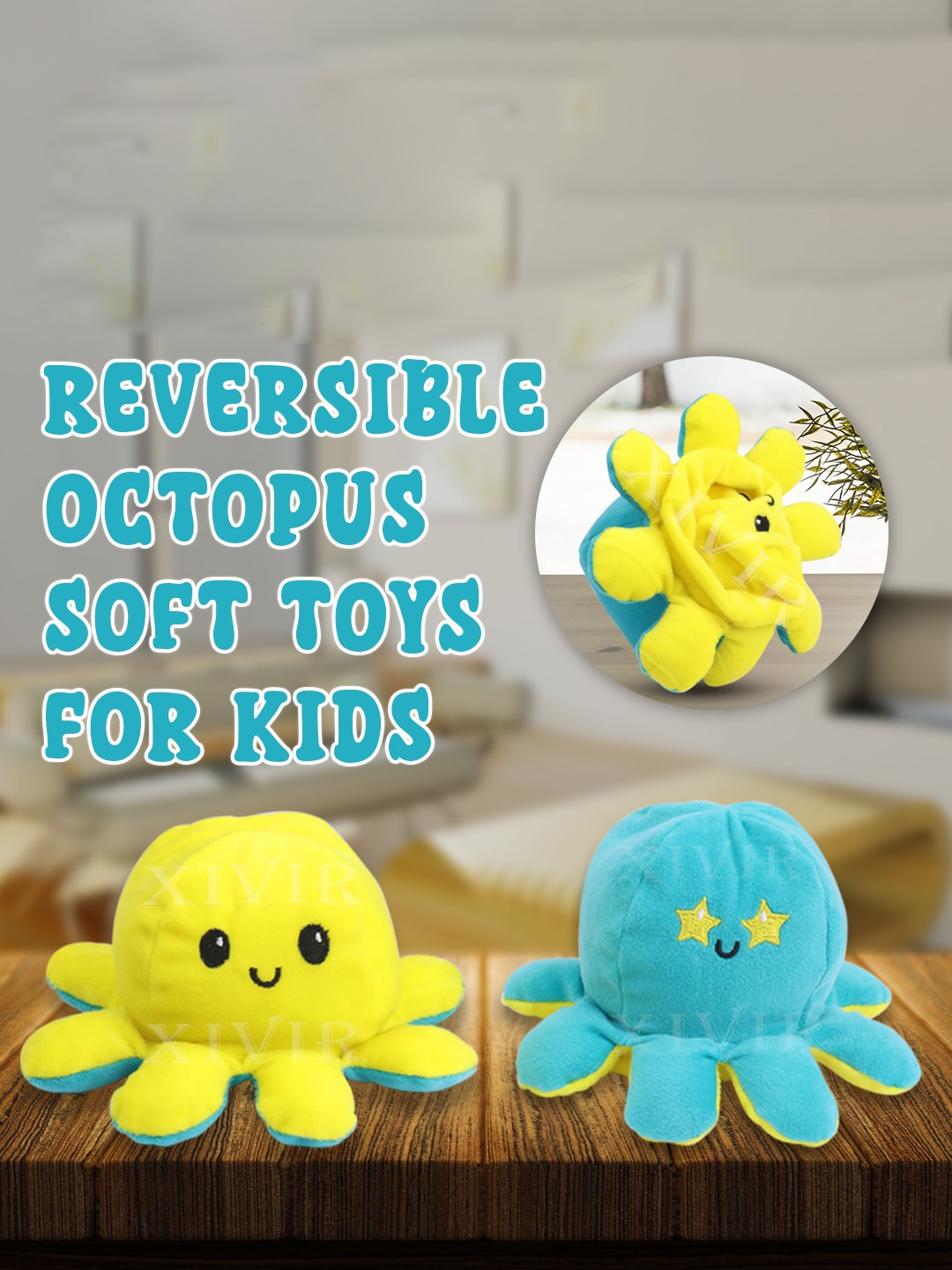 

Xivir Microfibre Filled Non-Allergic Soft Toys and Dolls, Blue