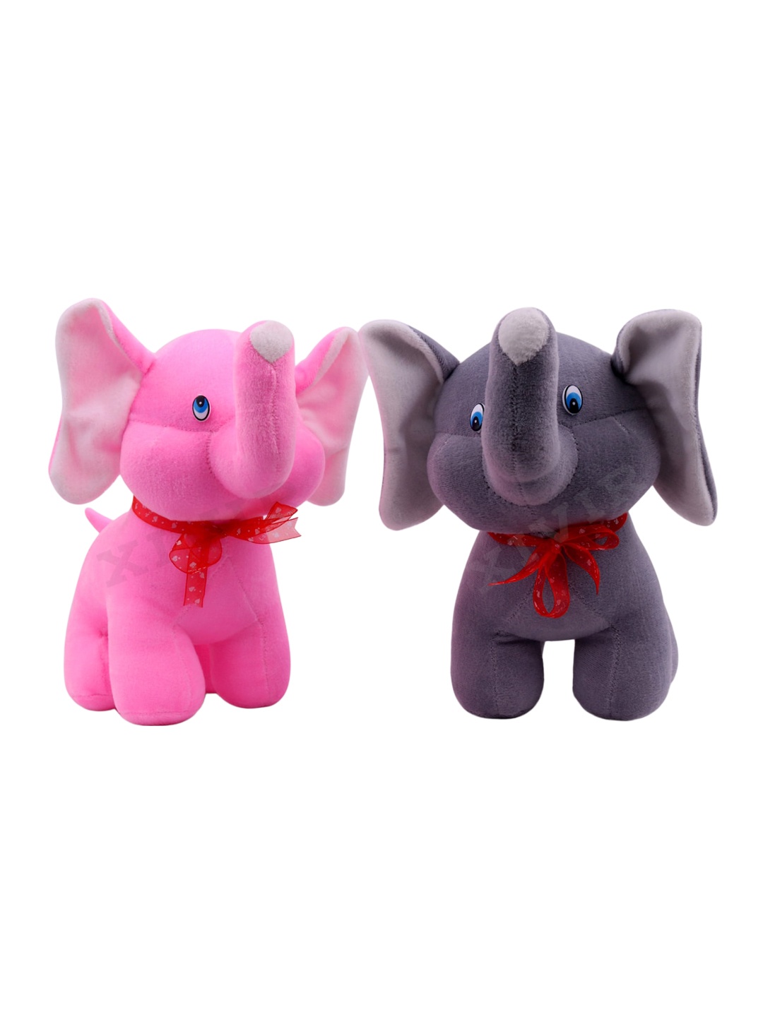 

Xivir Set of 2 Microfibre Filled Non-Allergic Soft Toys and Dolls, Pink