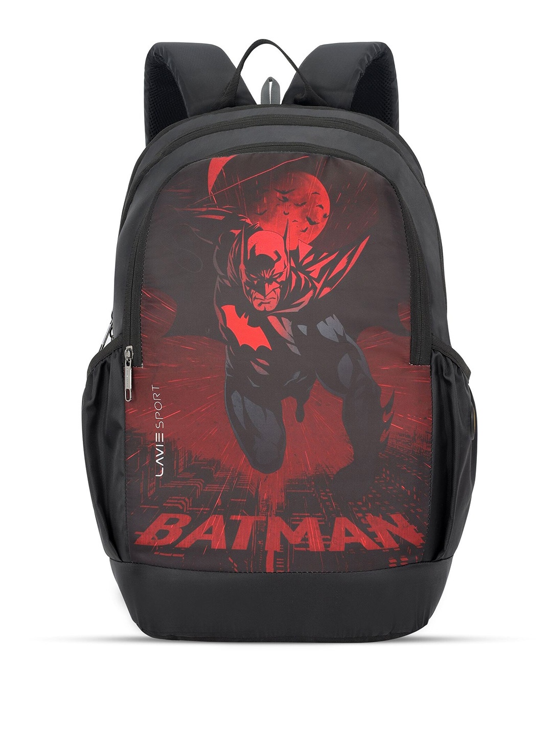 

LAVIE SPORT Kids Batman Printed Laptop Backpack, Black