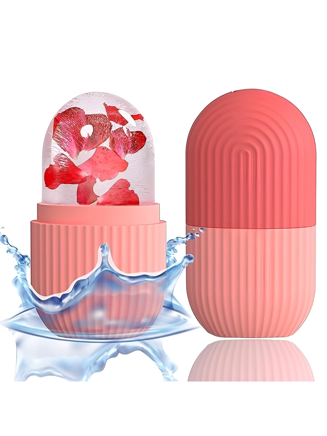 

THEDECORKART Pink Textured Silicone Face Derma Roller