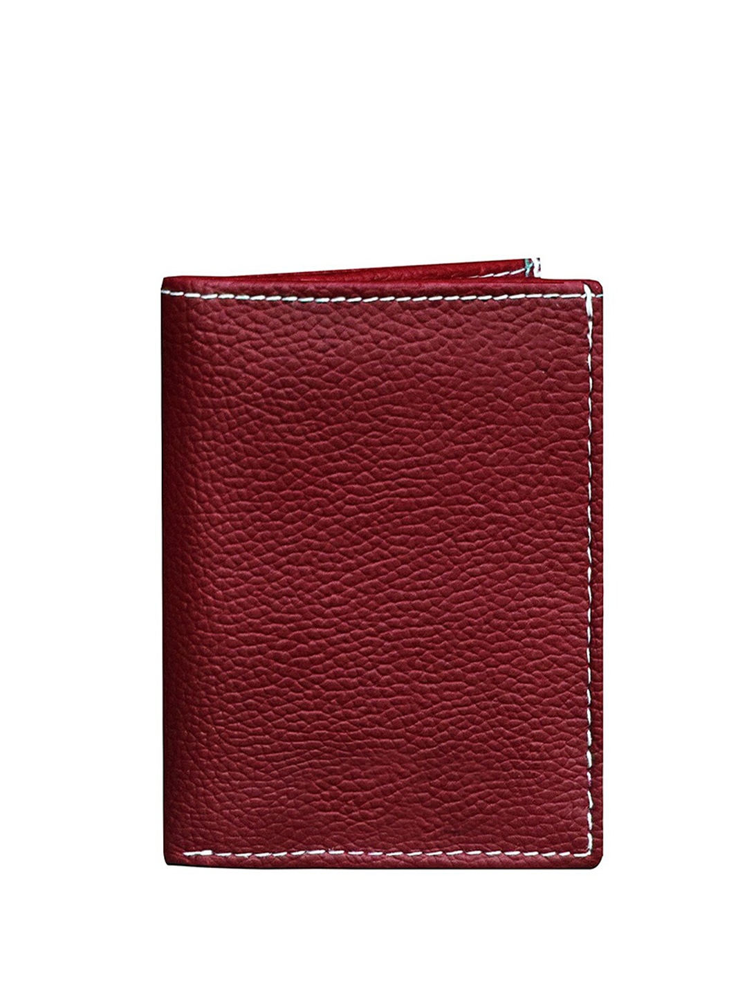 

GREEN DRAGONFLY Unisex Textured Bi-Fold Card Holder, Maroon