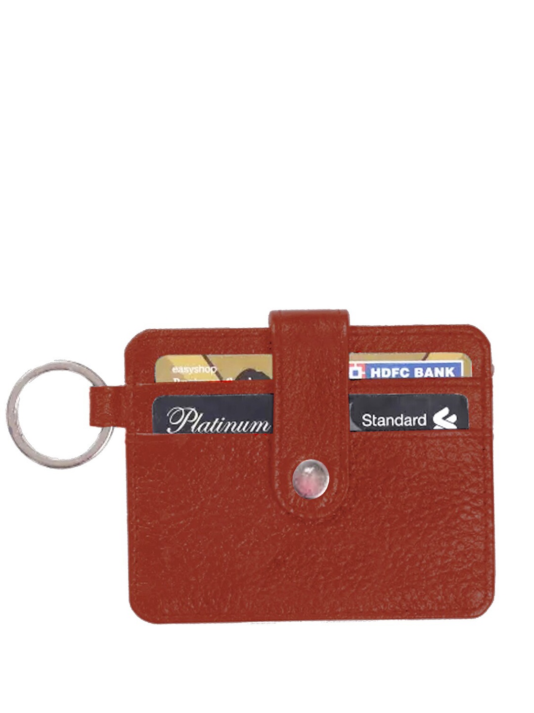 

GREEN DRAGONFLY Unisex Leather Card Holder, Brown