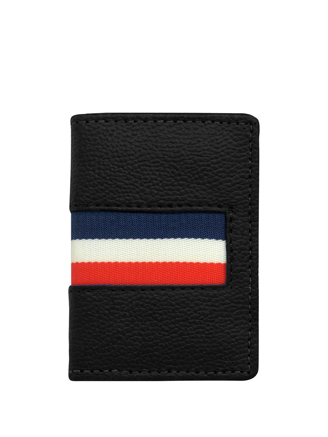 

GREEN DRAGONFLY Unisex Textured PU Card Holder with SD Card Holder, Black
