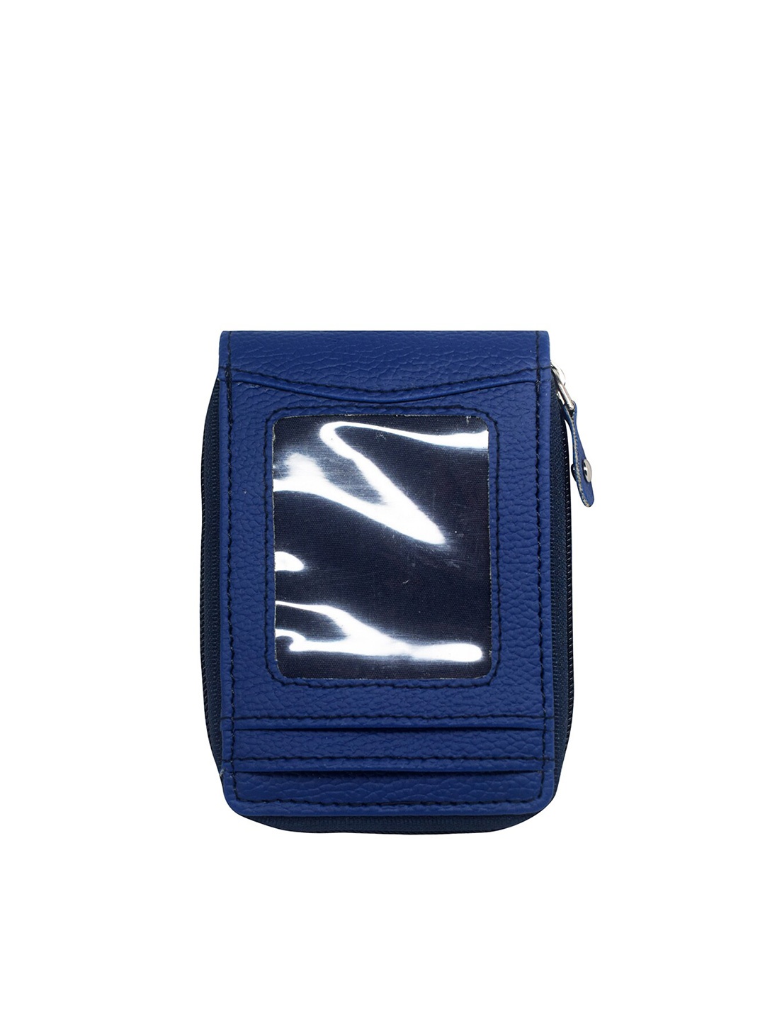 

GREEN DRAGONFLY Unisex Textured PU Zip Around Wallet, Blue