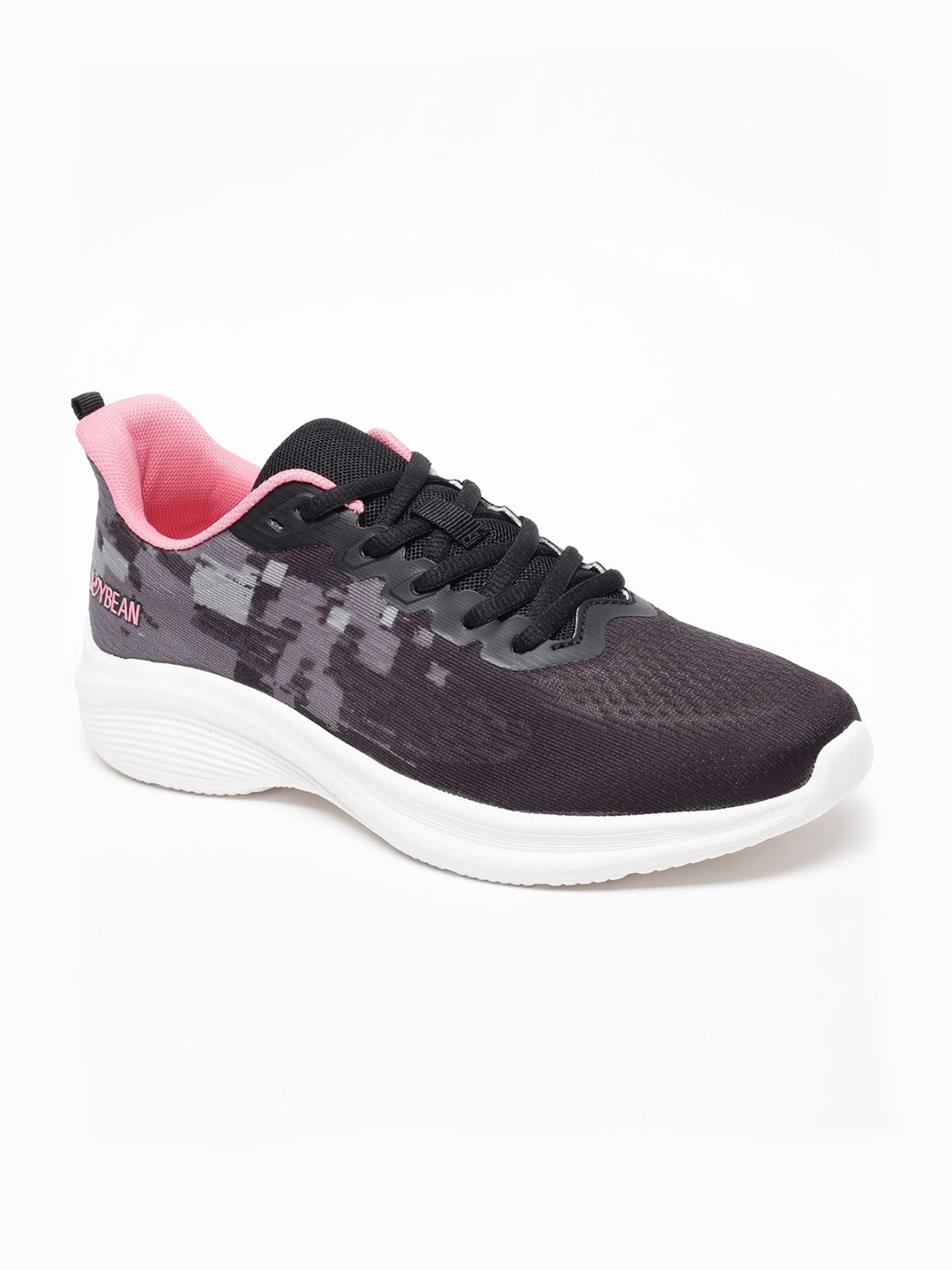 

JoyBean Women Textured Lace-Up Training or Gym Shoes, Black
