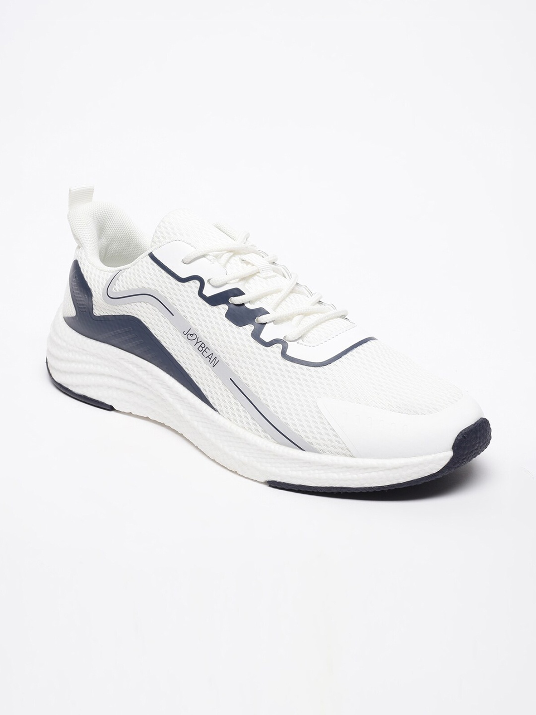 

JoyBean Men Textured Lace-Up Training or Gym Shoes, White