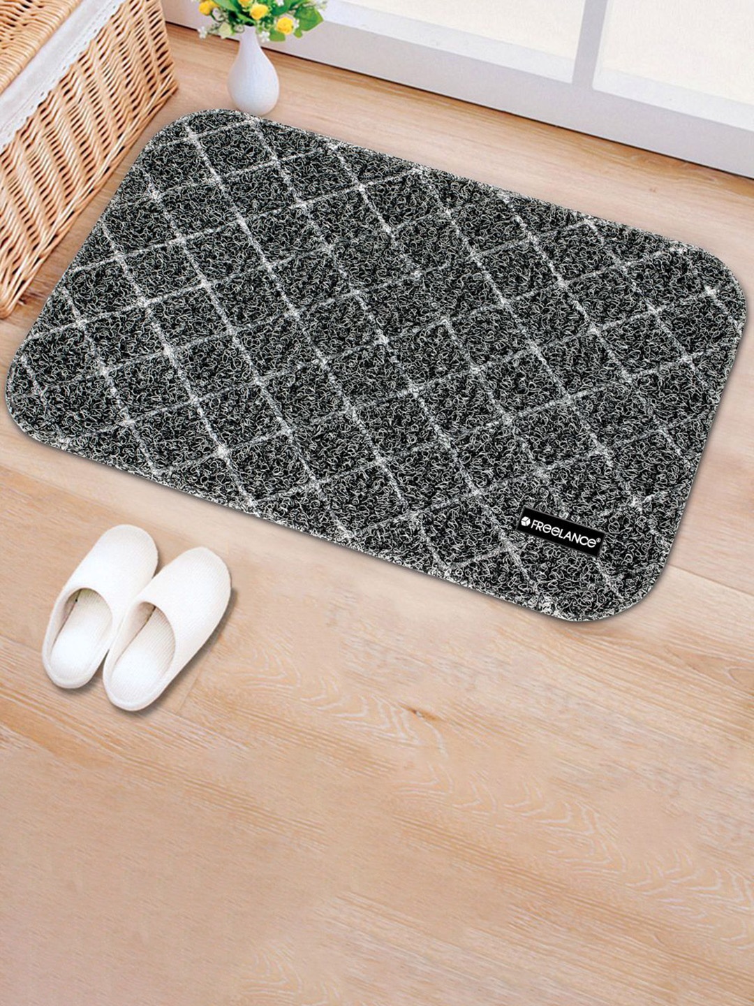 

Freelance Grey & White Striped Anti-Skid Doormat