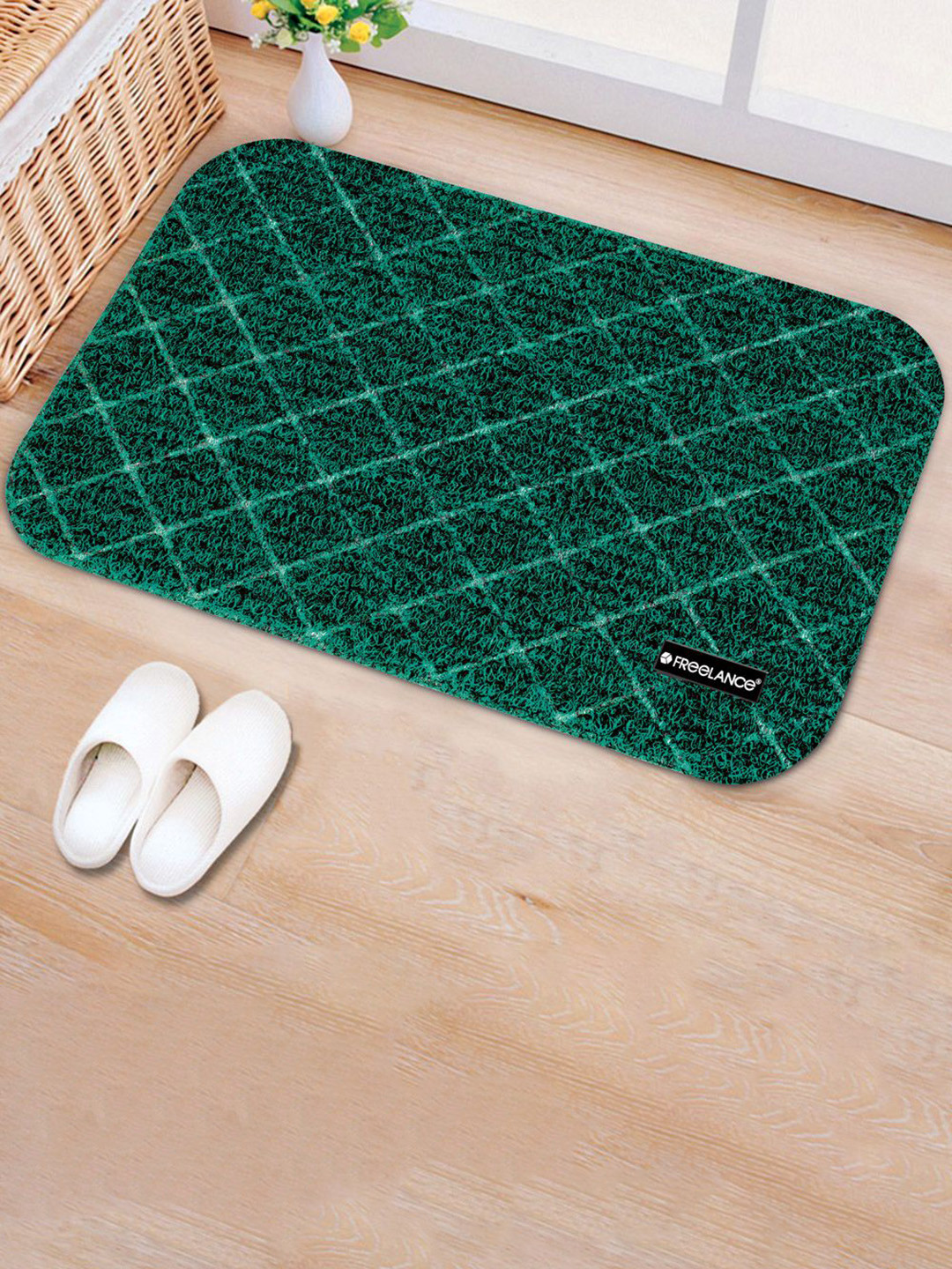 

Freelance Green Striped Anti-Skid 2300 GSM Rectangle Doormat