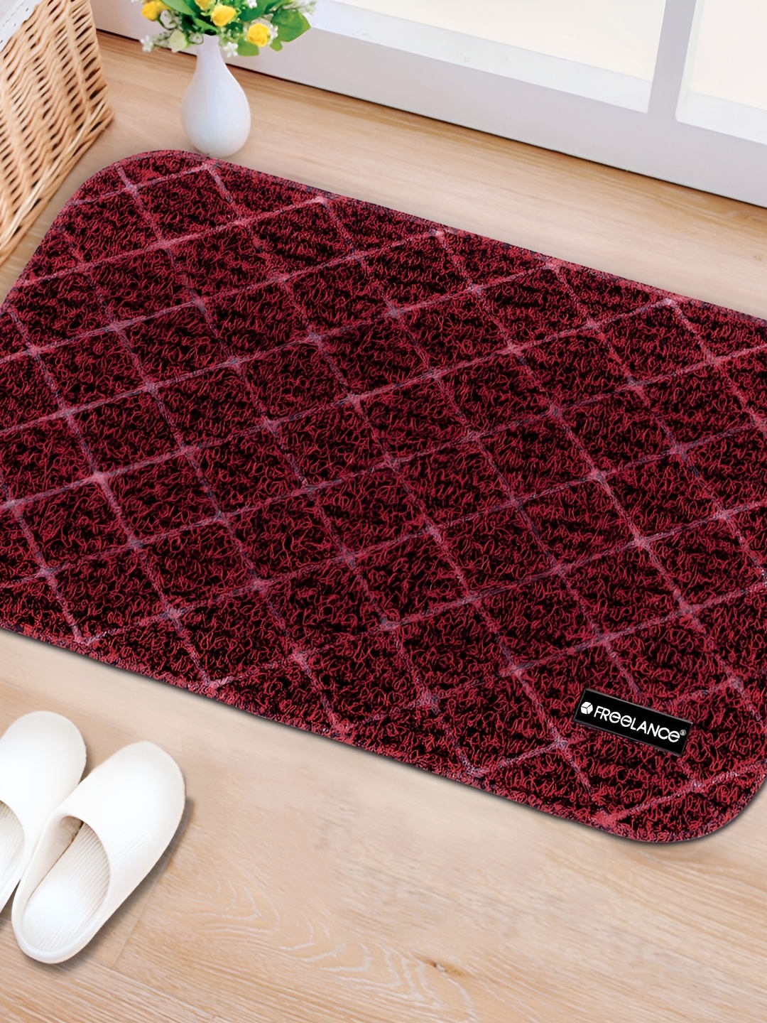 

Freelance Maroon Striped 2300 GSM Anti-Skid Doormat