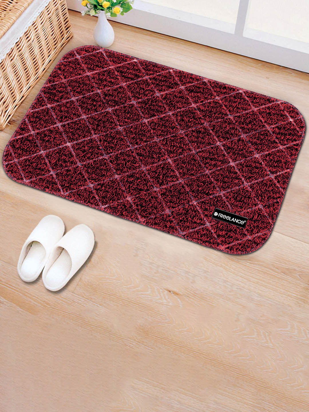 

Freelance Red Geometric Anti-Skid Doormat