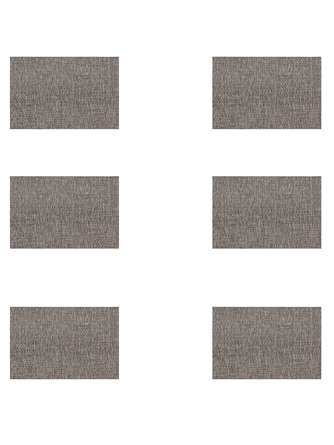 

Freelance Grey 6 Pieces Woven Design Rectangular Table Placemats