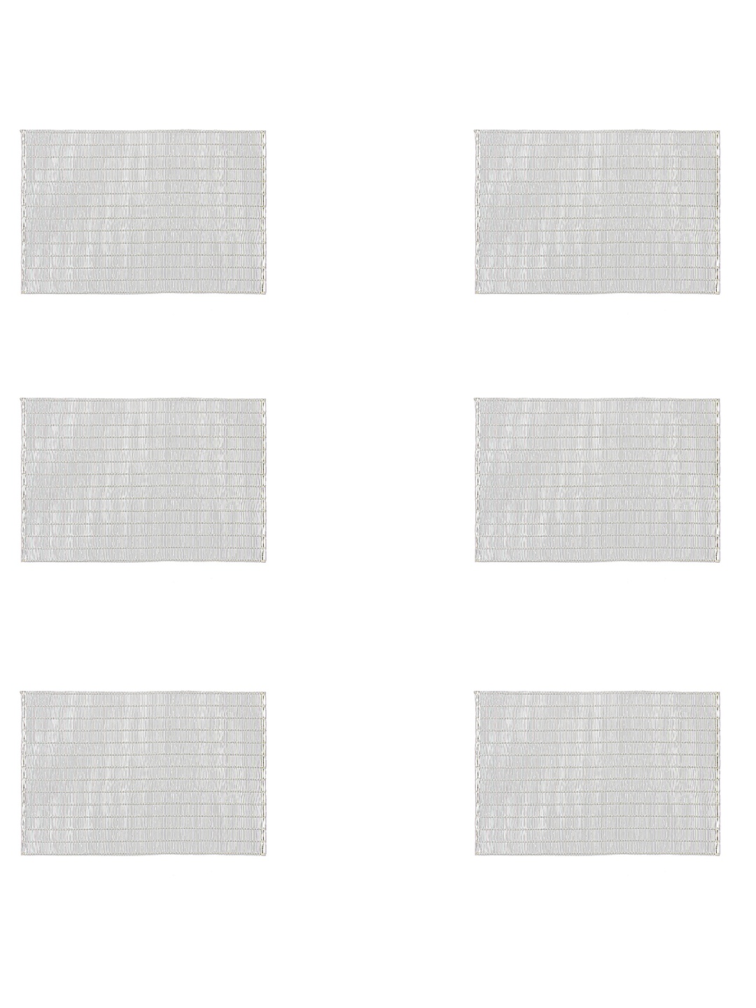 

Freelance Basketweave Grey 6 Pieces Striped Rectangle Table Mat
