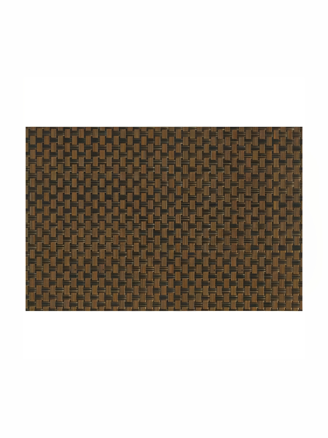 

Freelance Basketweave Brown 6 Pieces Rectangle Reversible Table Placemats