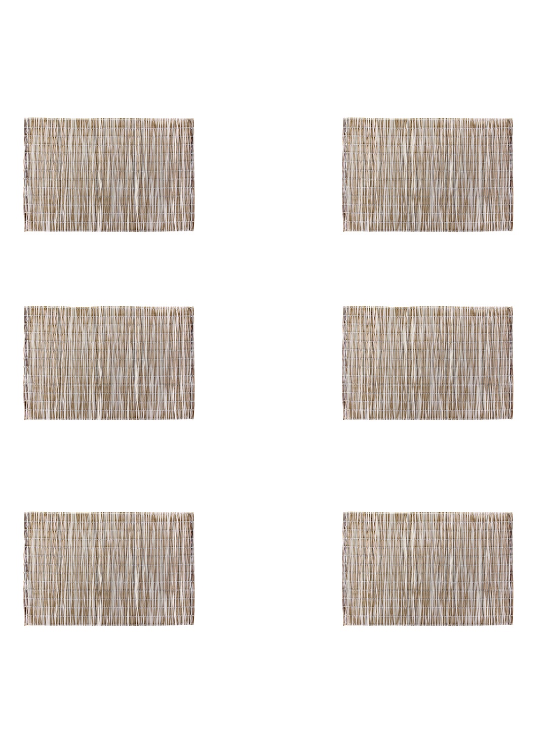 

Freelance Beige 6 Pieces Woven Design Rectangular Table Placemats