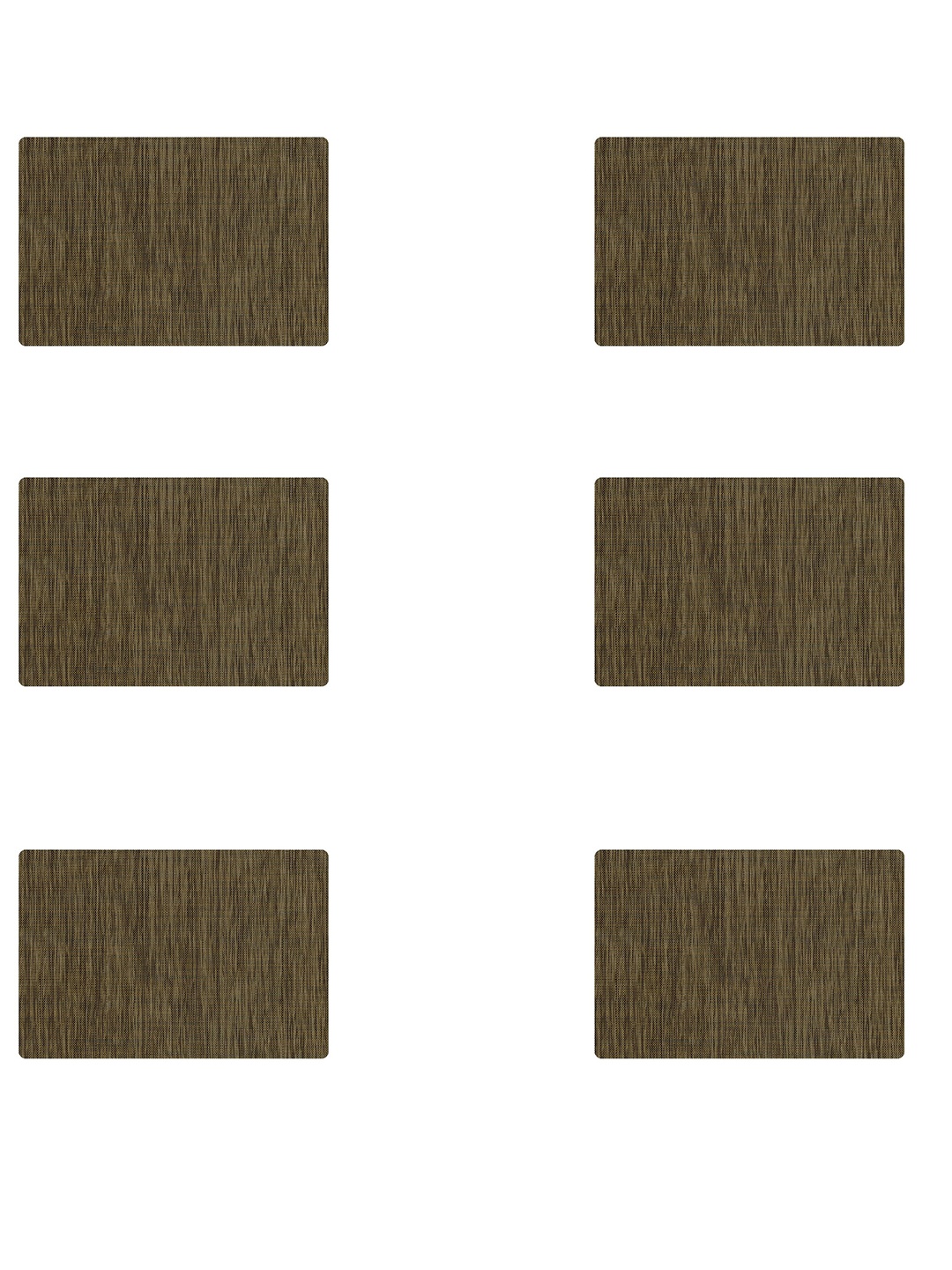 

Freelance 6-Pcs Brown Woven Design Rectangular Table Placemats