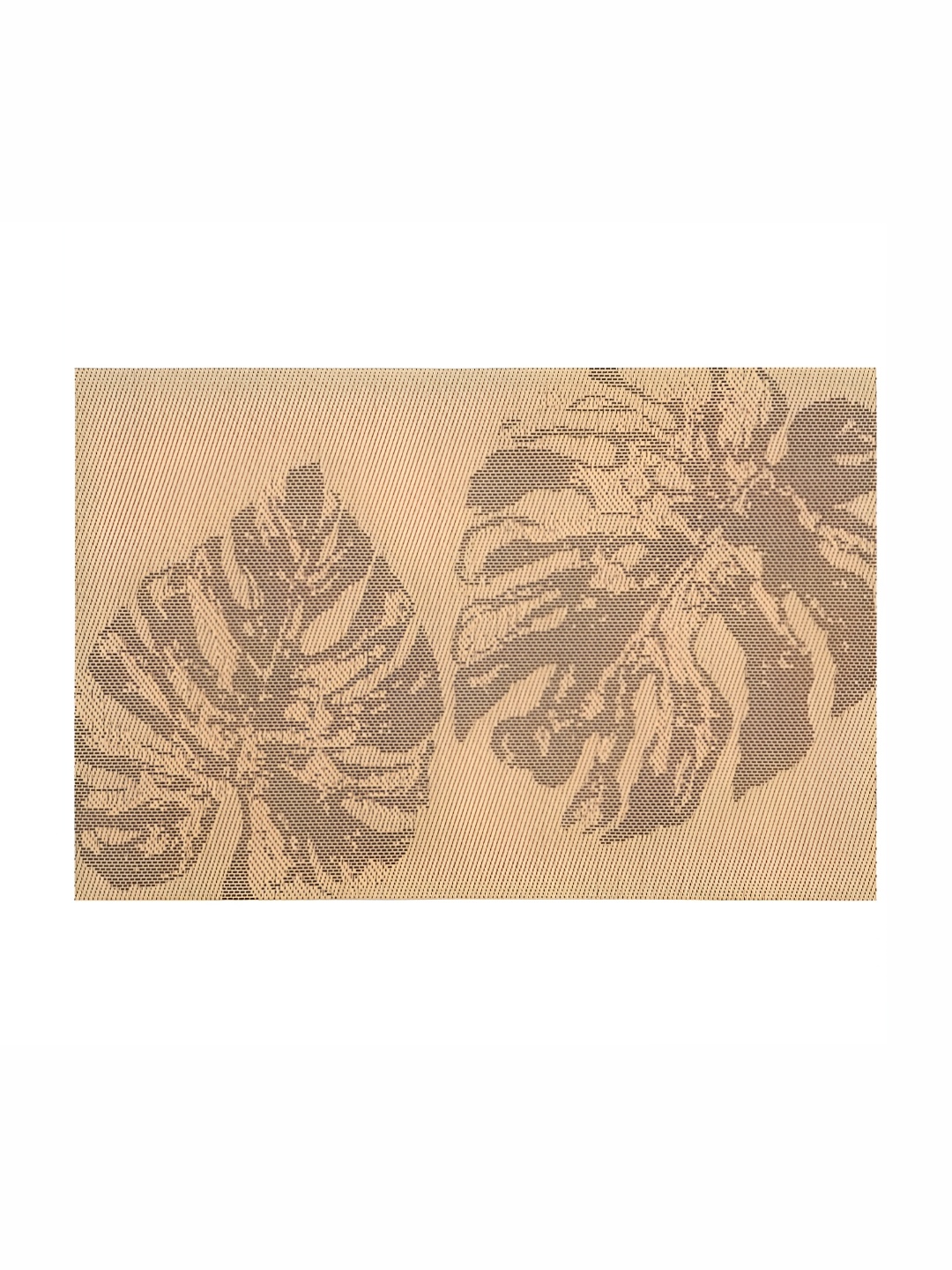 

Freelance Basketweave Beige 6 Pieces Floral Rectangle Reversible Table Placemats