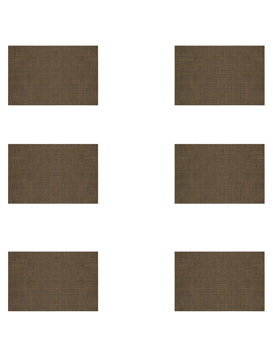 

Freelance Basketweave Brown 6 Pieces Rectangle Table Mat