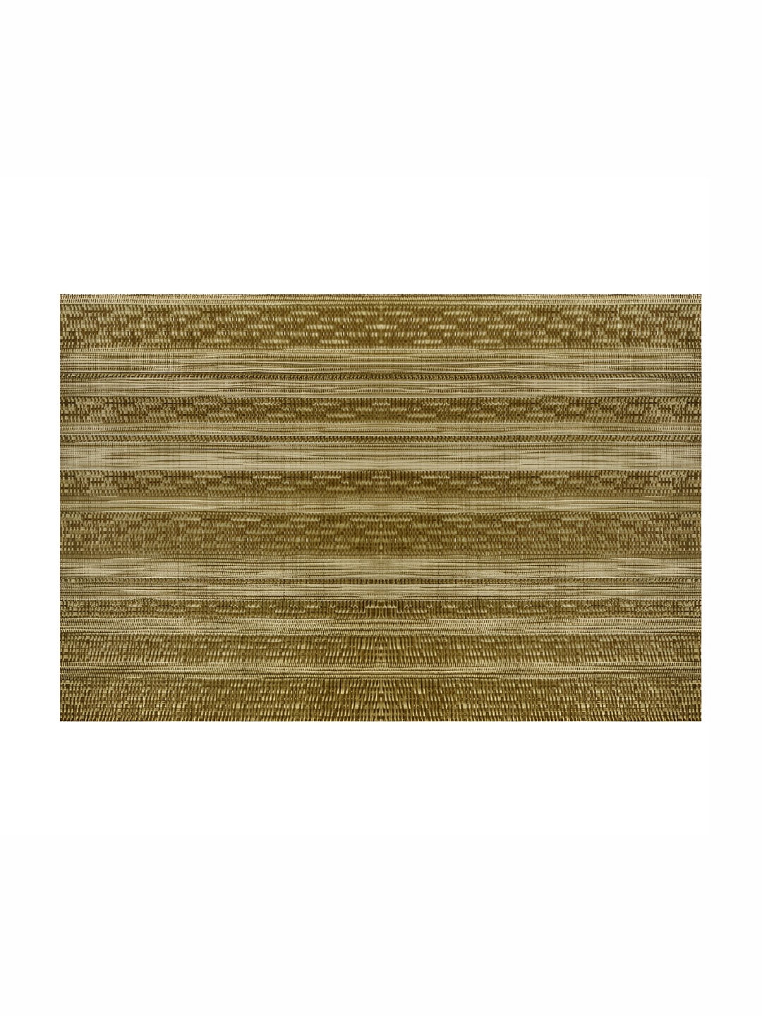 

Freelance Basketweave Brown 6 Pieces Rectangle Reversible Table Placemats, Green