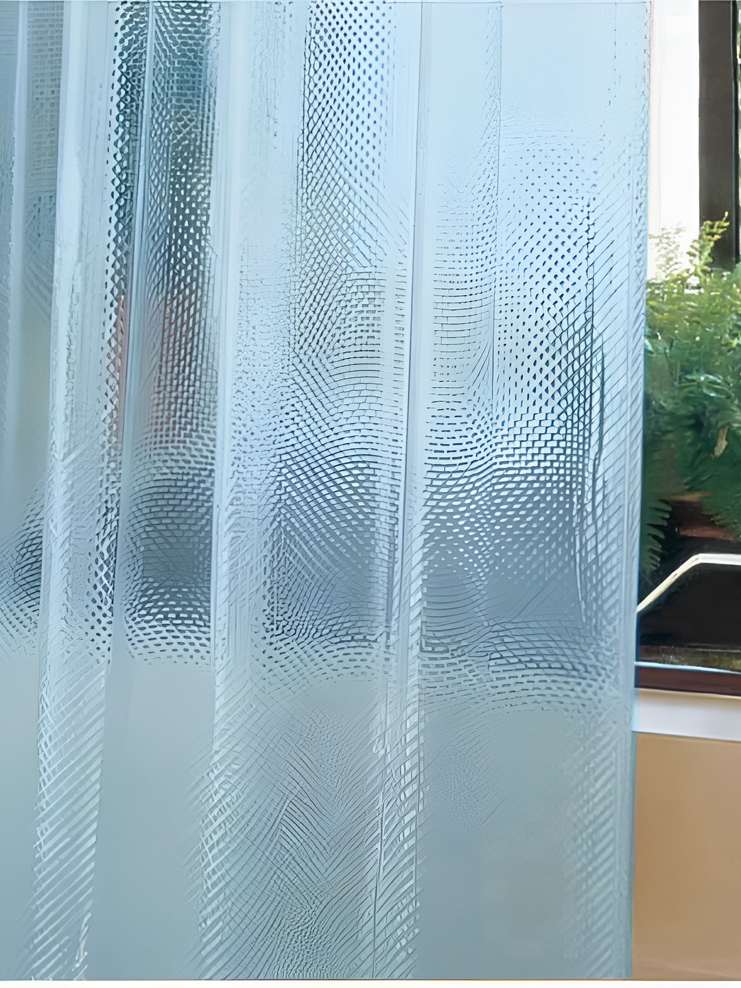 

Freelance Blue Bubble Waterproof Shower Curtain