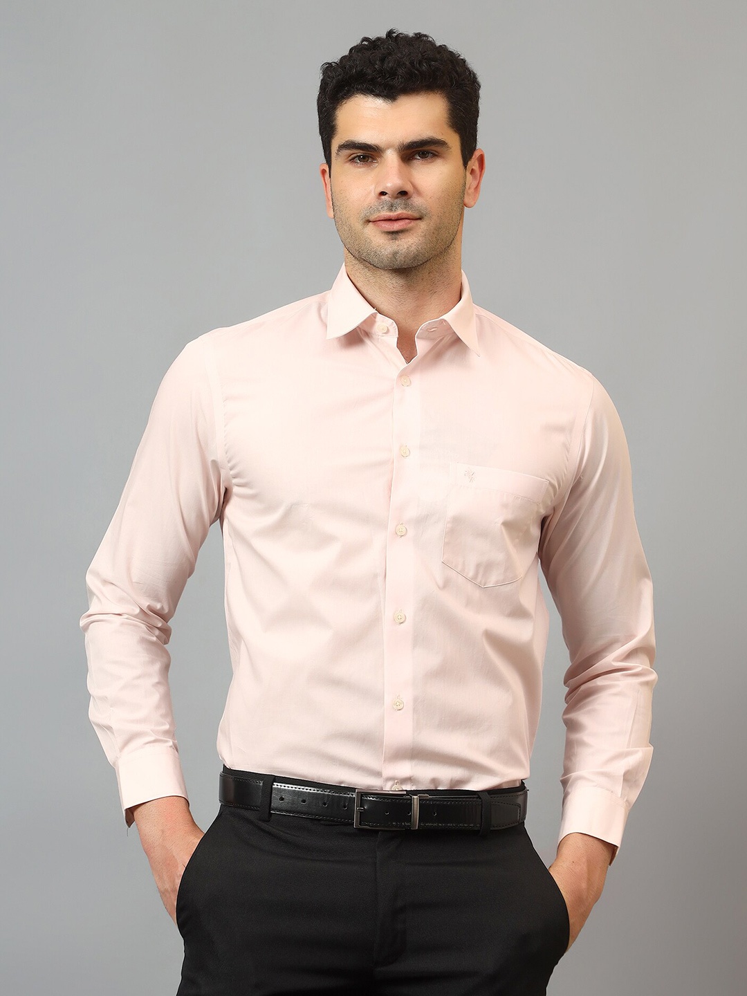 

Cantabil Comfort Coton Casual Shirt, Peach