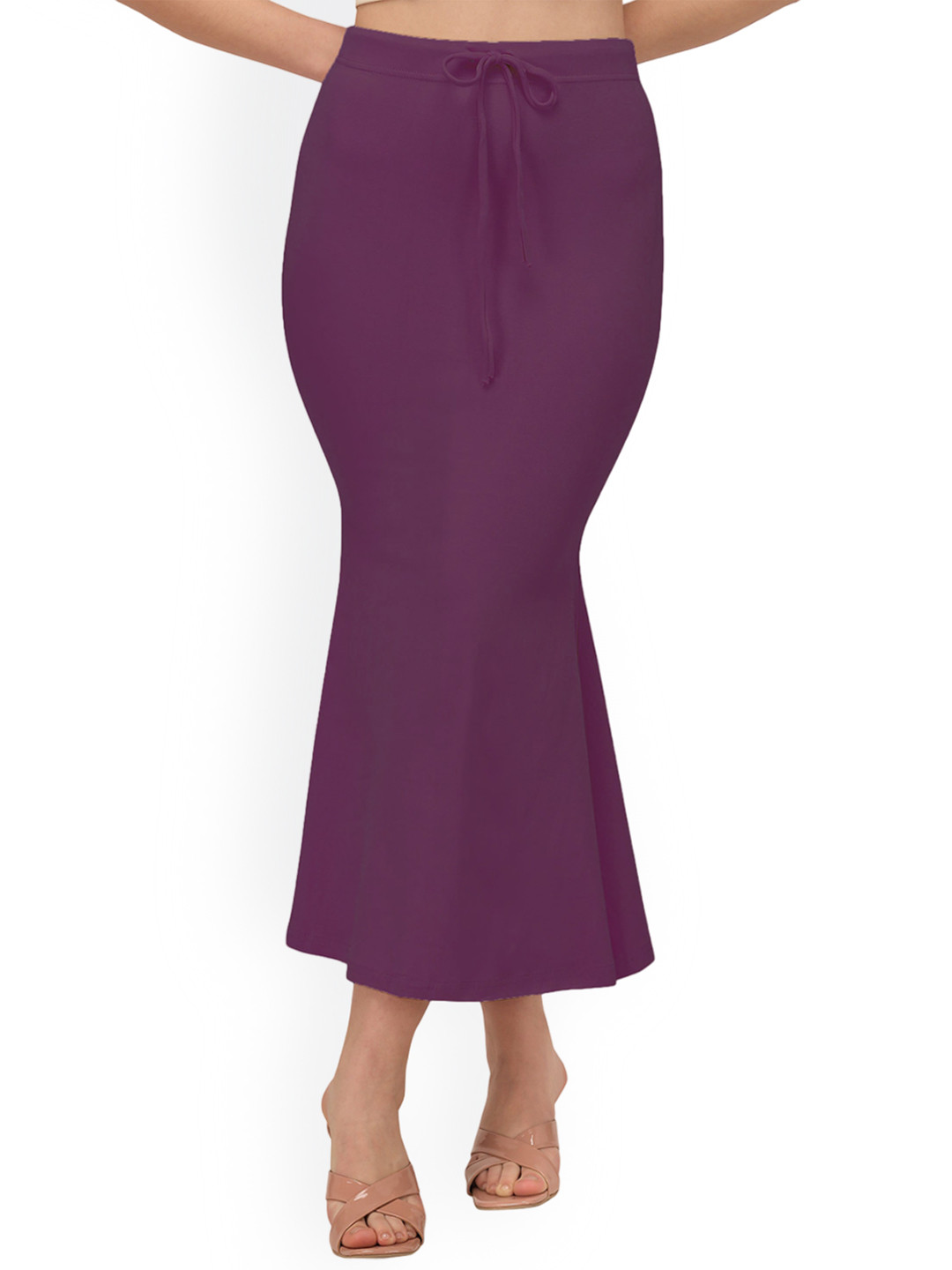 

Mehrang Fish Cut Saree Shapewear, Burgundy